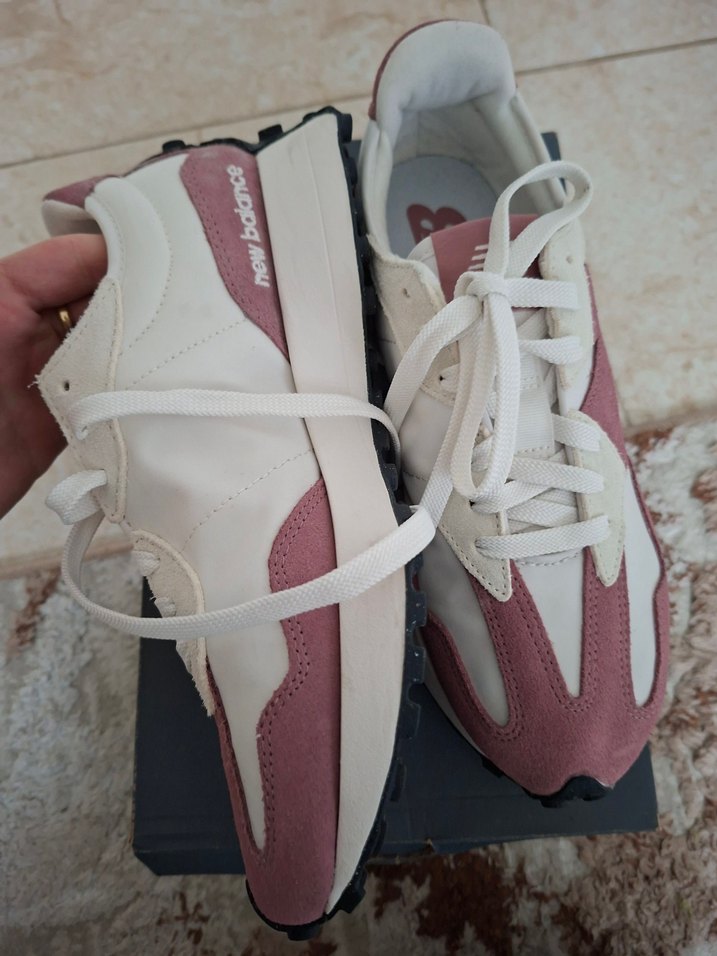 Pembe Bağcıklı Yüksek Topuklu Spor Ayakkabı - Görsel 4