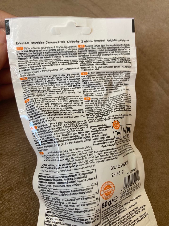 GimDog Sport Tavuklu Tahılsız Köpek Ödülü - Görsel 3