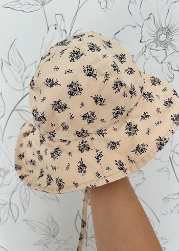 1-2 Yaş, 19 cm Beden H&M Bej çiçekli Bebek Şapka 1.5-2 yaş