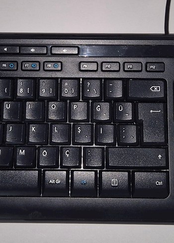 Microsoft Kablolu Siyah Klavye - Görsel 3
