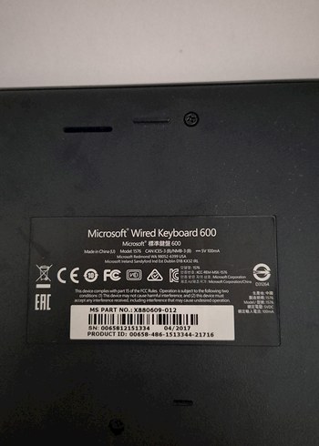 Microsoft Kablolu Siyah Klavye - Görsel 2