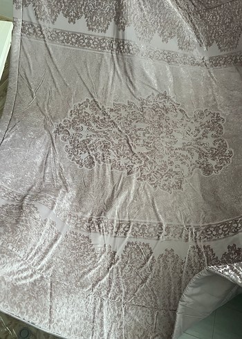 Gri Beyaz Düz Yatak Örtüsü - Görsel 6