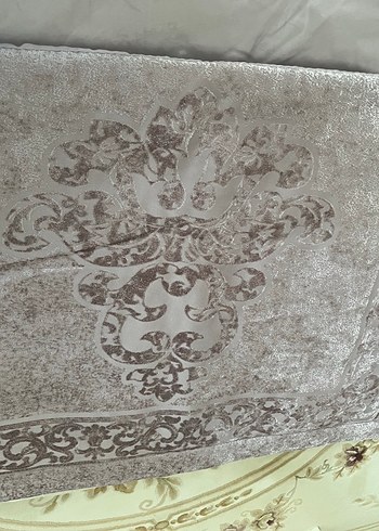 Gri Beyaz Düz Yatak Örtüsü - Görsel 10