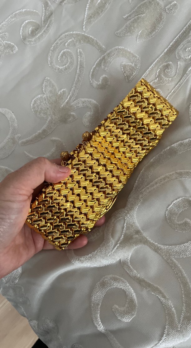 Zincir Detaylı Altın Renkli Vintage Bileklik - Görsel 2