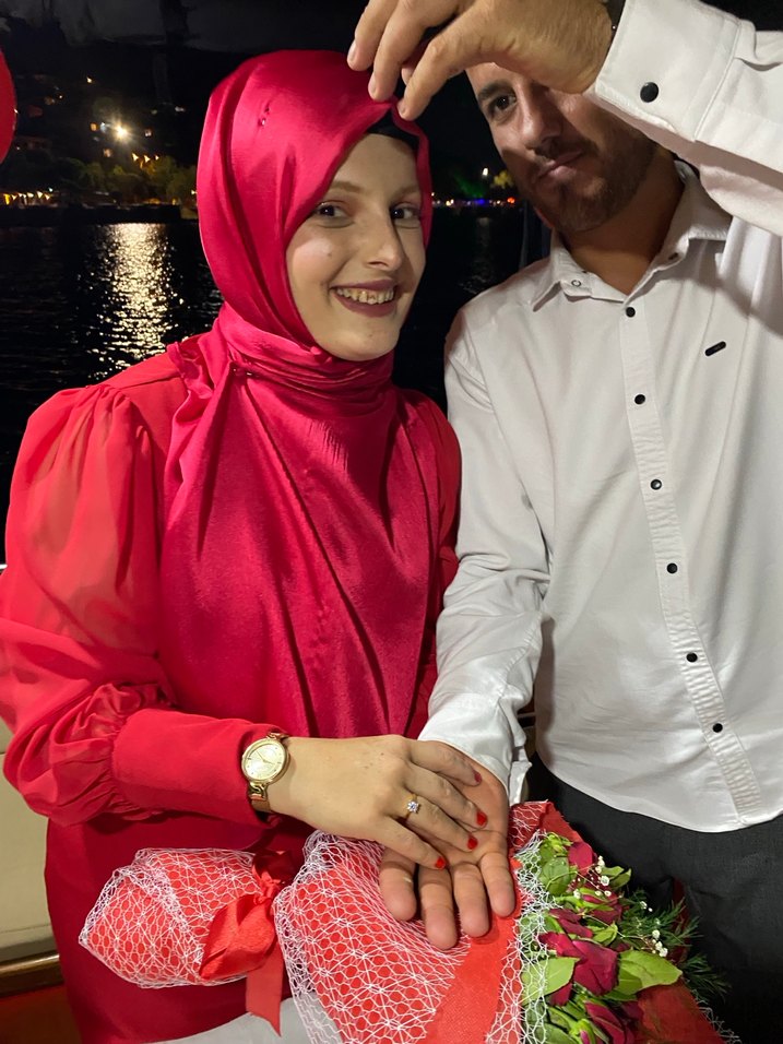 Kırmızı Drapeli Uzun Kollu Midi Elbise - Görsel 2