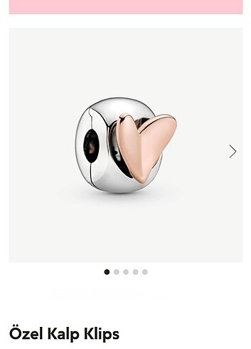 Özel Kalp Klips Charm 
