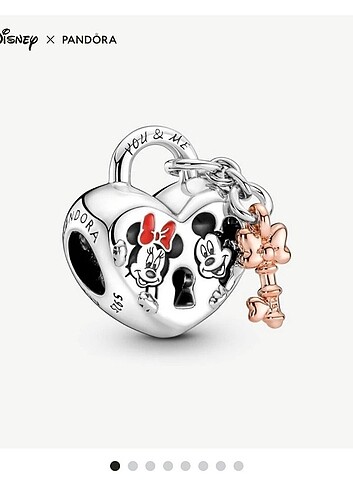 Disney Mickey ve Minnie Mouse Charm 