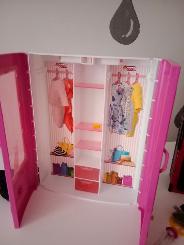 Pembe Renkli oyuncak Çocuk Dolabı - Görsel 2