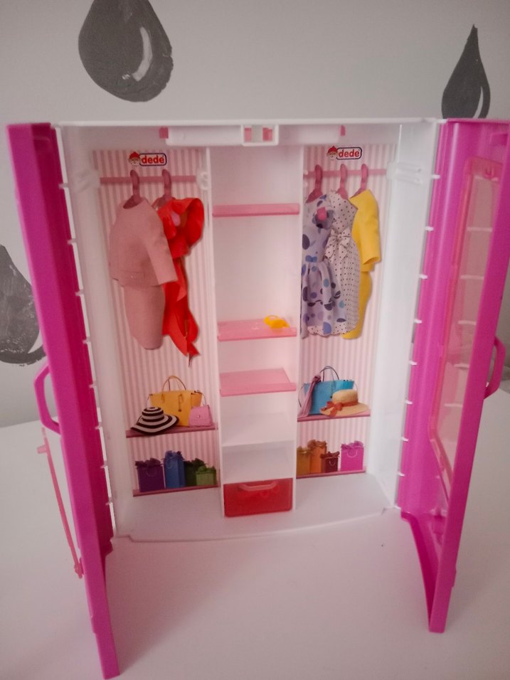 Pembe Renkli oyuncak Çocuk Dolabı - Görsel 3