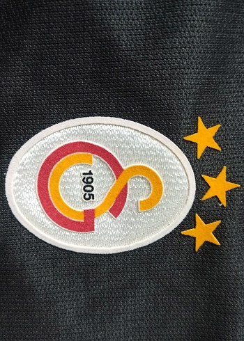 Galatasaray Vintage Erkek Siyah Spor Tişörtü Velcro Detaylı - Görsel 5