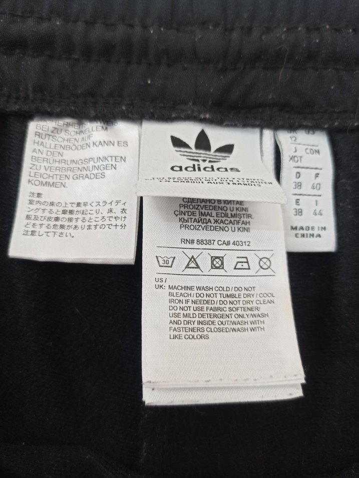 Adidas Beyaz Şeritli Siyah  Eşofman Altı - Görsel 5