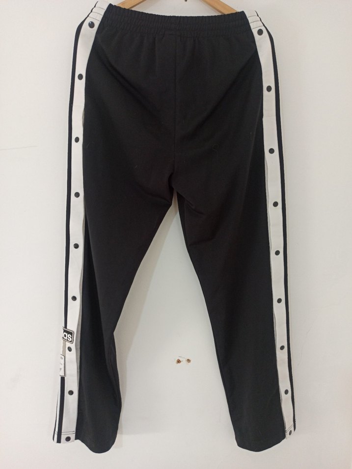 Adidas Beyaz Şeritli Siyah  Eşofman Altı - Görsel 3