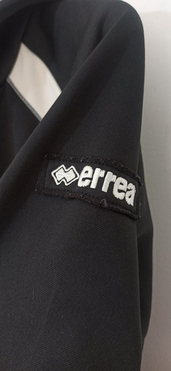 Errea Siyah Gri Kapüşonlu Fermuarlı  Ceket - Görsel 3