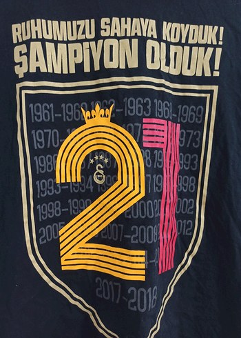 Galatasaray 21. Şampiyonluk Tişört - Görsel 2