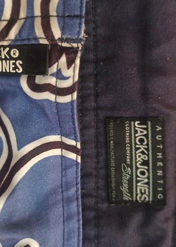 Jack&Jones Renkli Bohem Desenli Kemerli Erkek Şort - Görsel 3