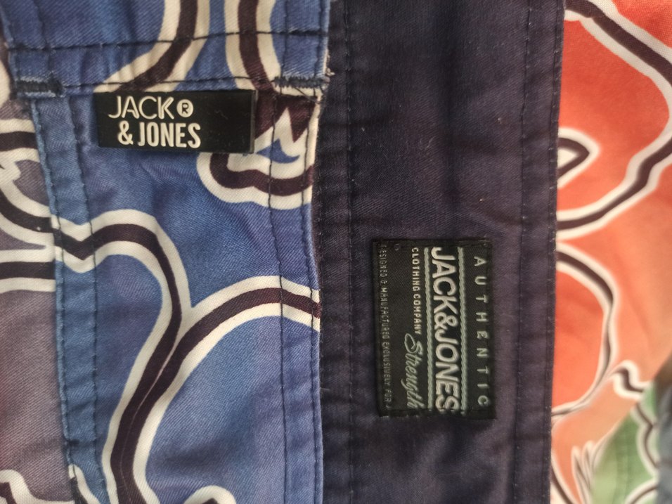 Jack&Jones Renkli Bohem Desenli Kemerli Erkek Şort - Görsel 3