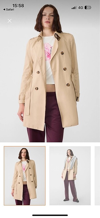 Trençkot Stradivarius