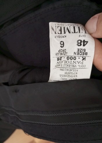 Düğmeli Siyah Erkek Takım Elbise - Görsel 6