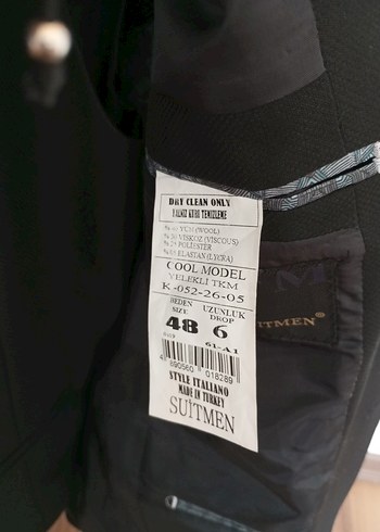 Düğmeli Siyah Erkek Takım Elbise - Görsel 7