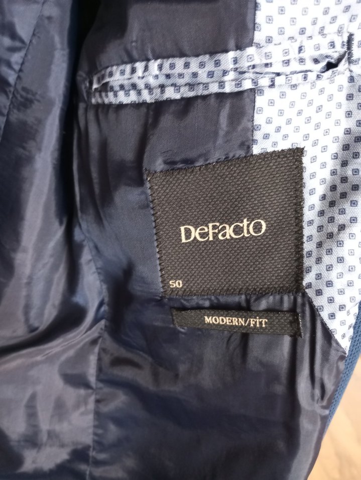 Erkek Lacivert Düğmeli Ofis Takımı - Görsel 2