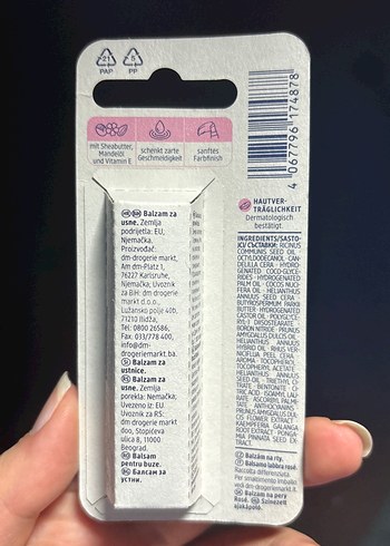 Balea Rosé Dudak Bakımı - Yumuşak PEMBE Ton - Görsel 2