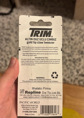 Altın Uçlu Pençe Cımbız - Görsel 2