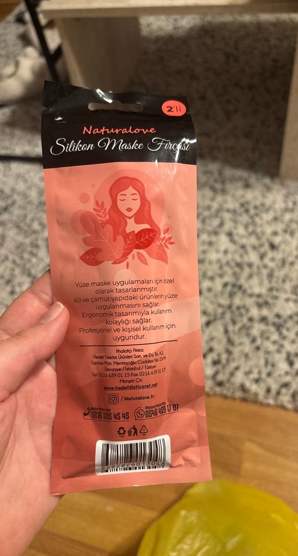 Bej Silikon Maske Fırçası Seti - Görsel 2