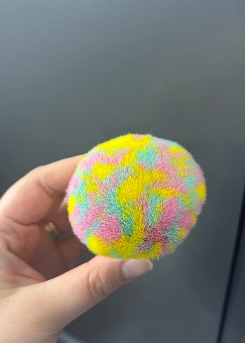 Pastel Renkli Dondurma Görünümlü Makyaj Fırçası - Görsel 2