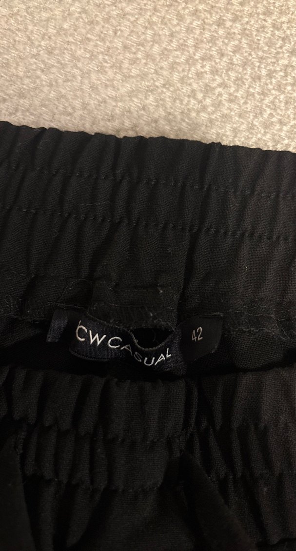 Siyah Elastik Bel Rahat Kesim Eşofman Altı - Görsel 3