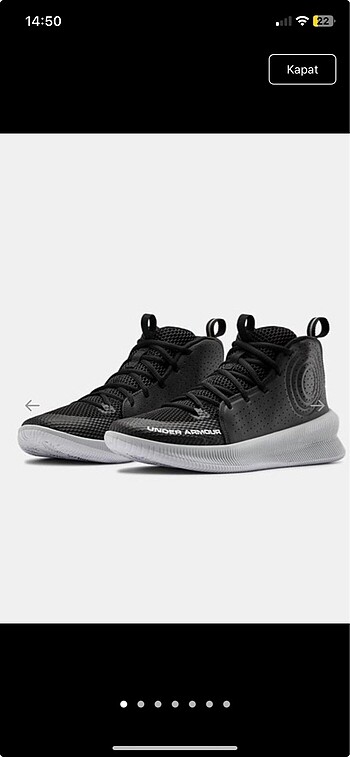 Under Armour UA Jet Basketbol Ayakkabisi Siyah