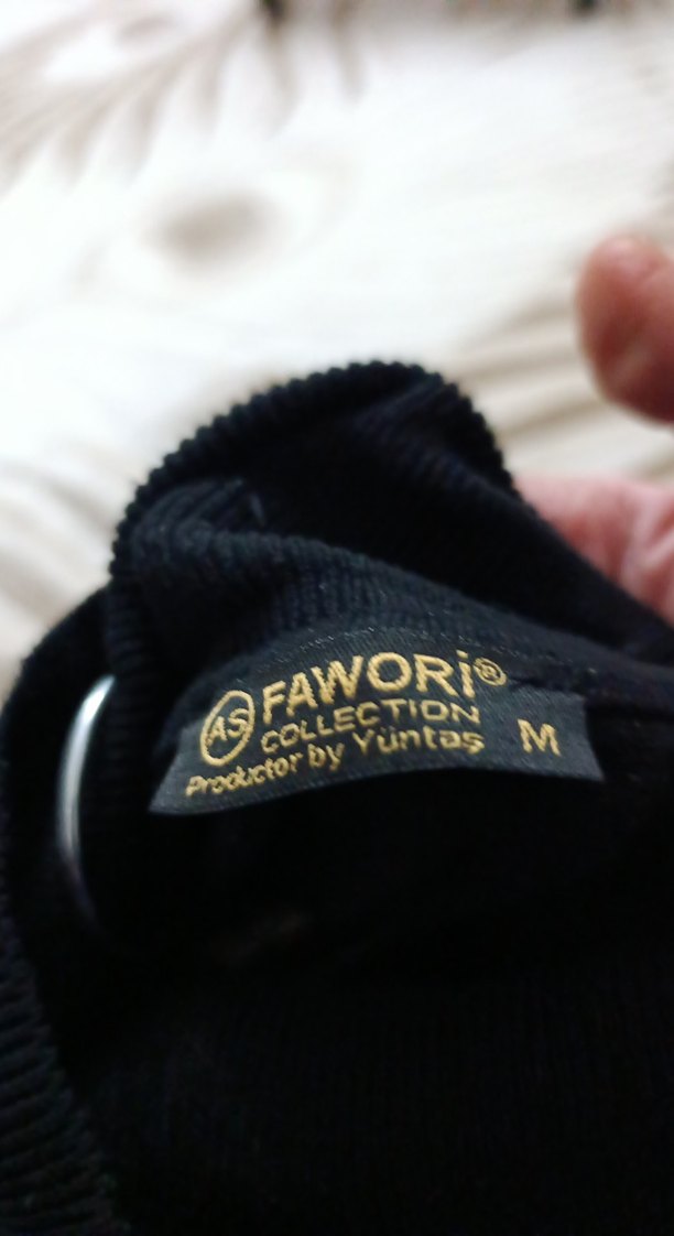 Siyah Kadın Boğazlı İnce Triko - Görsel 4