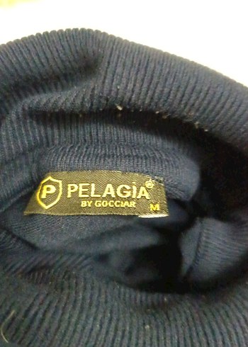 Kadın Lacivert Boğazlı Triko Kazak - Görsel 4