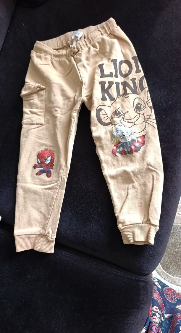 Kahverengi Baskılı Erkek Çocuk Eşofman Altı - Görsel 3