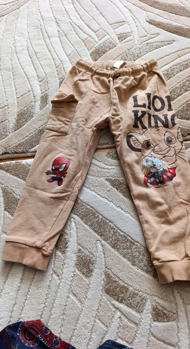 Kahverengi Baskılı Erkek Çocuk Eşofman Altı - Görsel 2