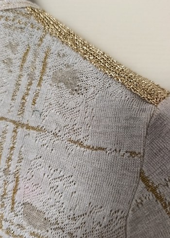 Uzun Bej Nakışlı Bohem Keten Hırka - Görsel 8