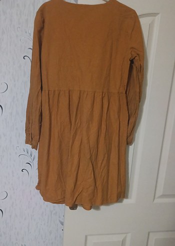 Midi Kadın Keten Elbise - Görsel 5