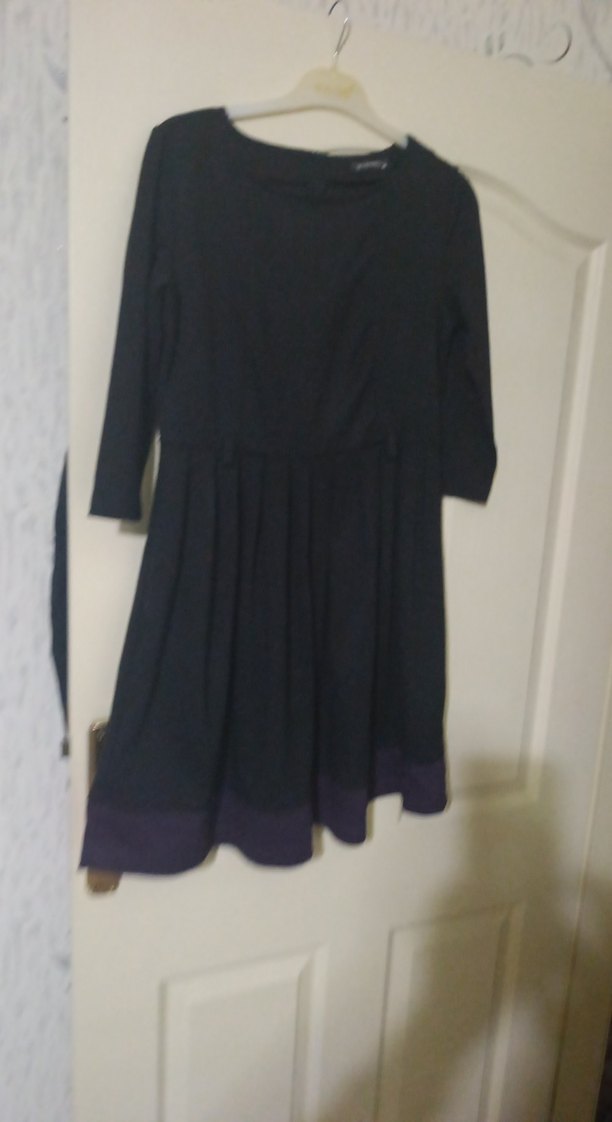 Siyah Midi Piliseli Uzun Kollu Kadın Elbise - Görsel 5