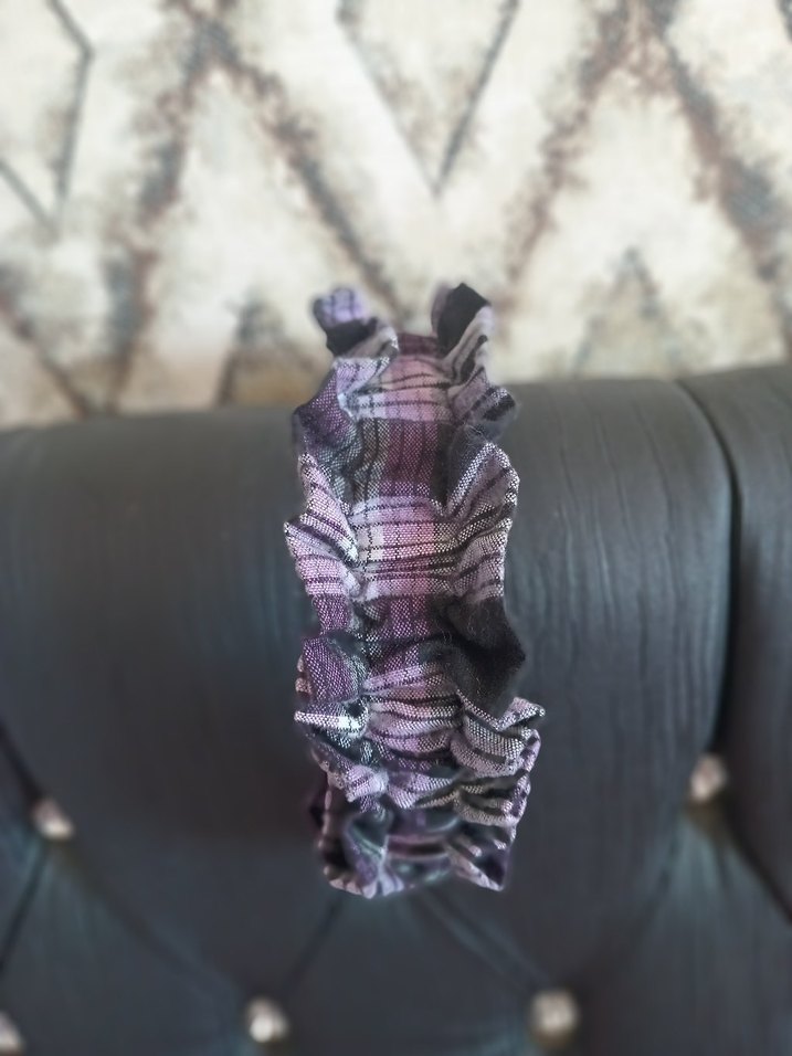 Mor Pilili Kadın Fular - Görsel 2