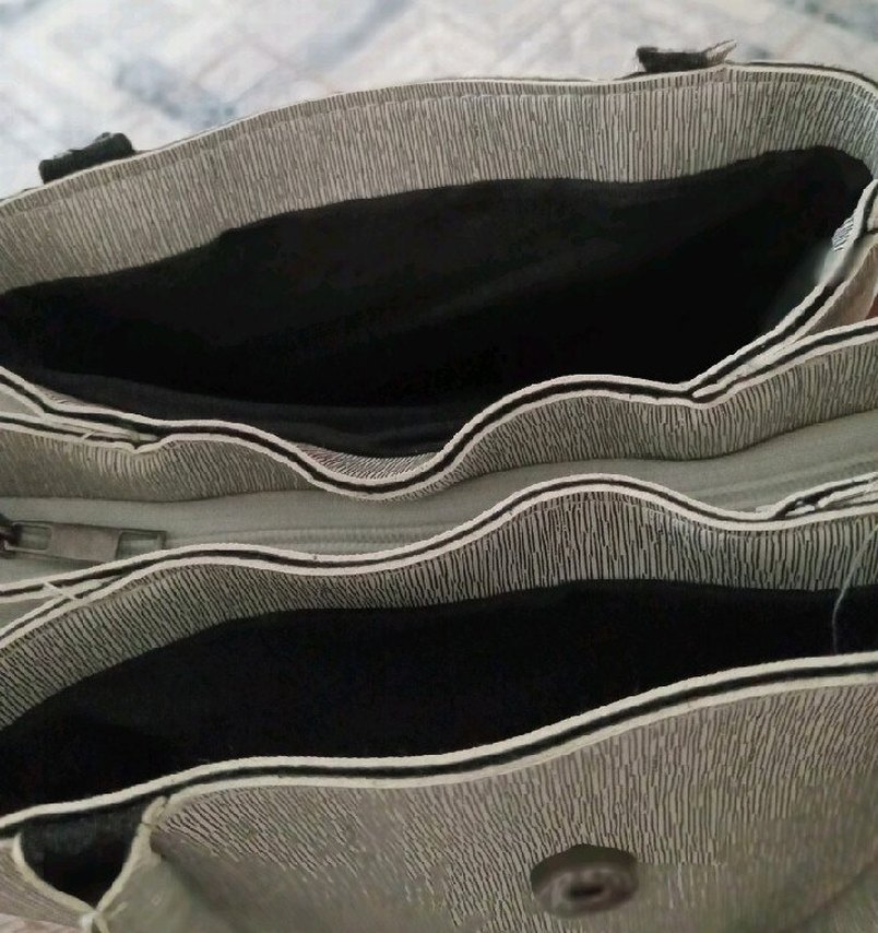 Gri Nakışlı Kadın Omuz Çantası - Görsel 3