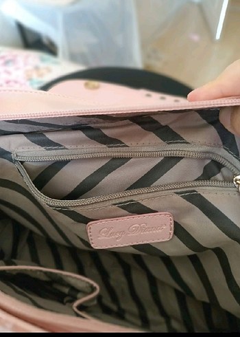 Pembe Deri Tokalı Kadın Çanta - Görsel 2