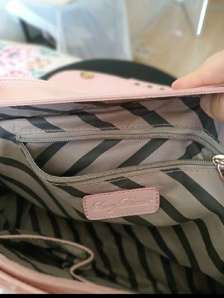 Pembe Deri Tokalı Kadın Çanta - Görsel 2