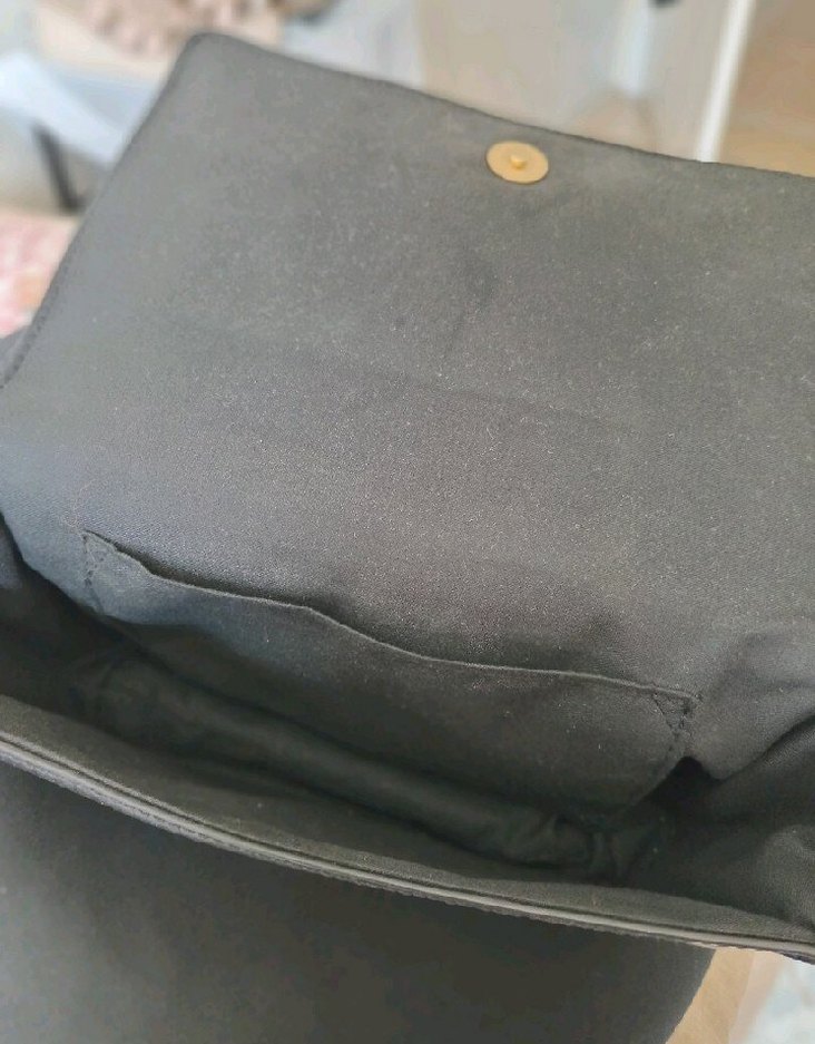 Gri Yılan Derisi Desenli Deri Kadın Portföy Çanta - Görsel 3