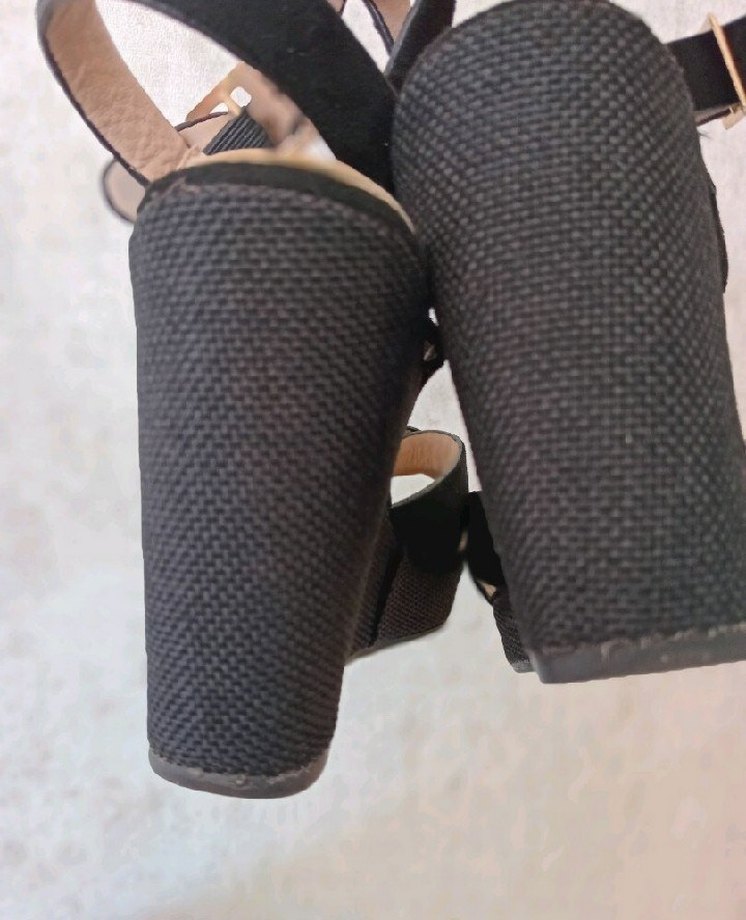 Siyah Süet Dolgu Topuklu Kadın Abiye Ayakkabı - Görsel 2