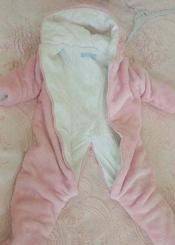 Pembe Kürklü Bebek Kız Tulumu - Görsel 7