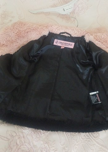 Peluş Detaylı Pembe Kız Çocuk Mont - Görsel 8