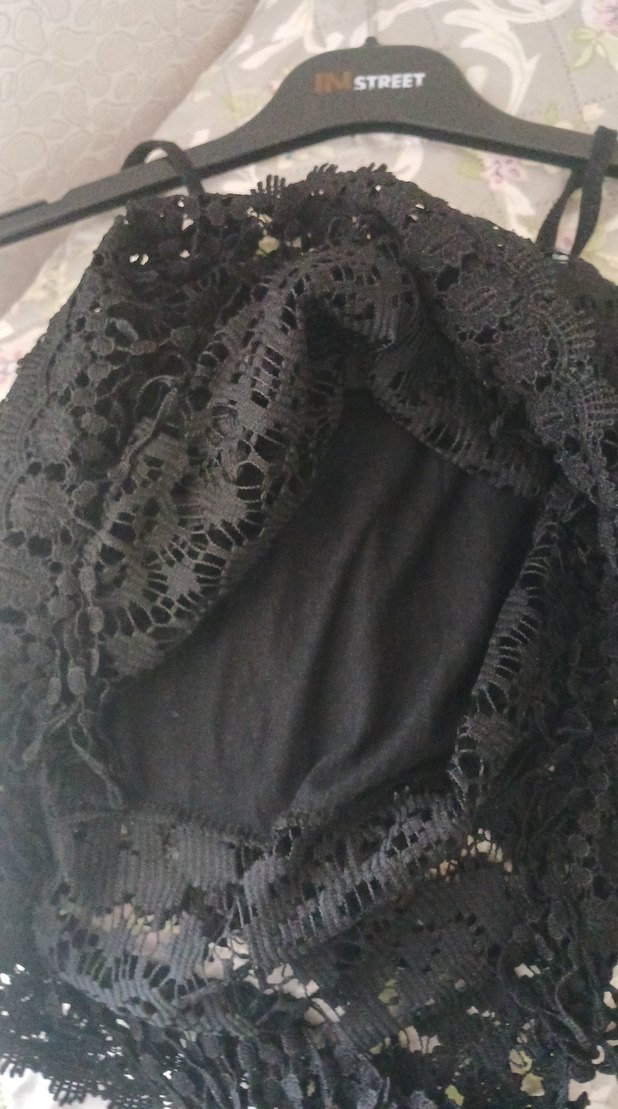 Siyah Dantelli Straplez Kız BÜSTİYER - Görsel 5