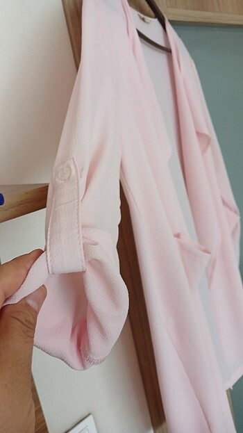 Diğer ACIK PEMBE KIMONO POLERO GIY CIK CEKET