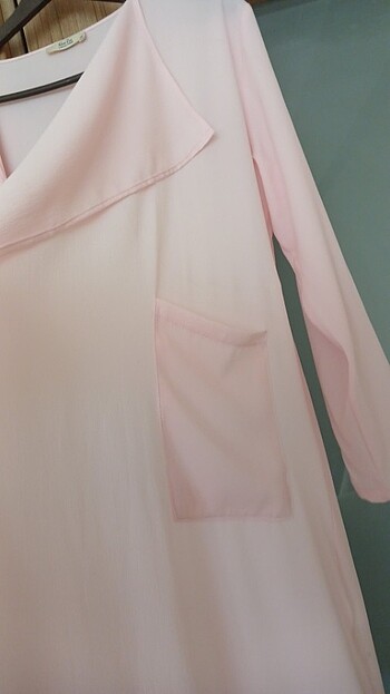 38 Beden pembe Renk ACIK PEMBE KIMONO POLERO GIY CIK CEKET