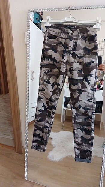 KAMUFLAJ LIKRALI PANTALON 