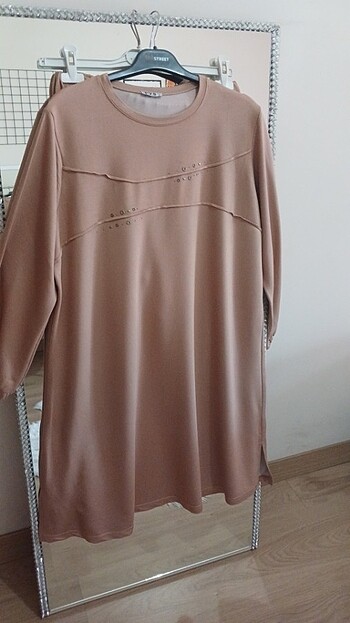 44 Beden camel Renk P.Y.S MARKA PENYE TUNİKLİ TAKIM